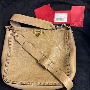 Valentino Rockstud Hobo bag